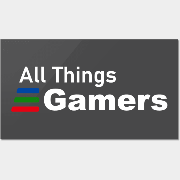 All Things Gamers Multiplatform in White Wall Art by All Things Nintendo